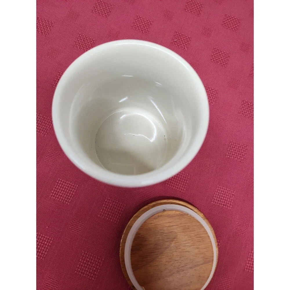Rae Dunn Artisan Magenta 5 Inch TREASURES Cellar Cannister Farmhouse Rustic EUC